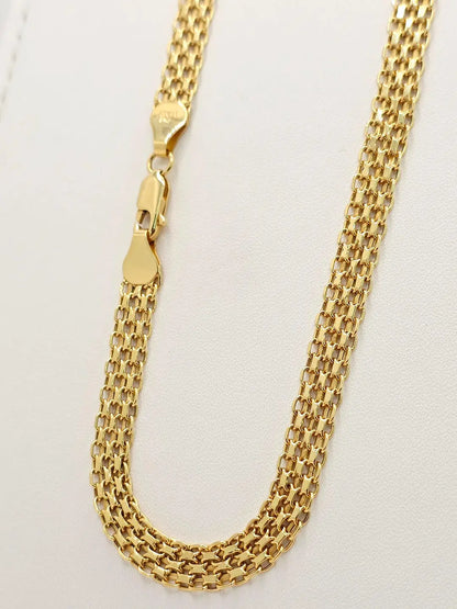 Brazalete italiano 750 en tejido Chinesko en oro laminado de 18k 🔥