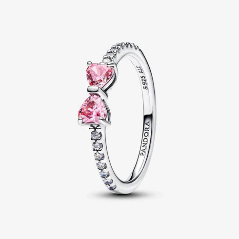 ANILLO PANDORA LAZO  DE AMOR BAÑADO EN PLATA LEY 925