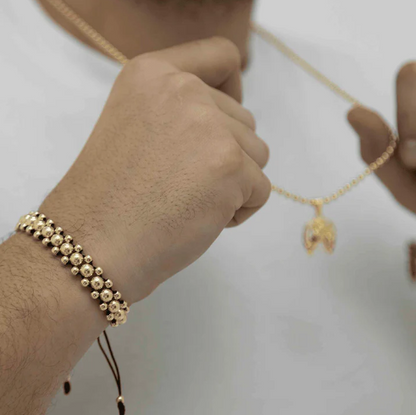 Pulsera OROANT 3 carriles balin tipo italy 🔥