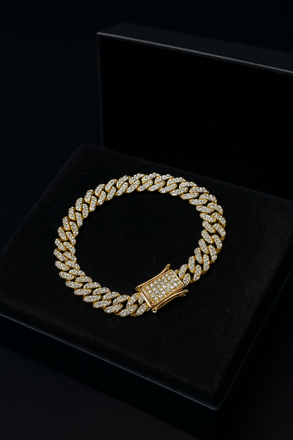 Royal Link™pulso cubano para dama y caballero  en oro laminado 18k  y plata 950 + caja de lujo🔥