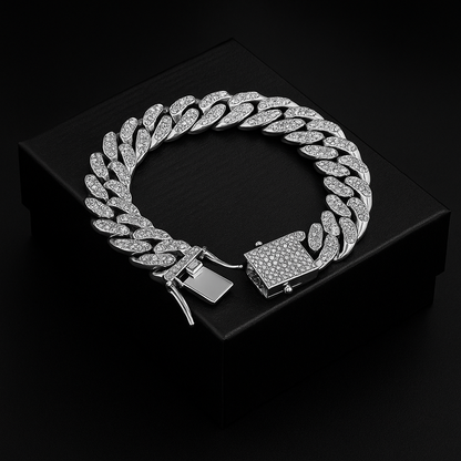 Royal Link ™Combo mega fox cadena + pulsera cubana Caja de lujo🔥