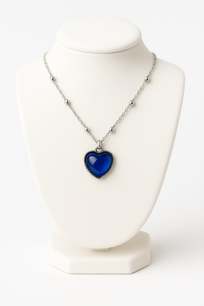 💖 Collar Corazón de Cristal – identifica y expresa tus emociones bañado en plata ley 950 🩷