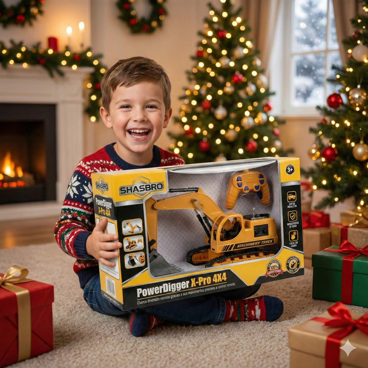 Retroexcavadora RC PowerDigger X-Pro 4X4 🔥