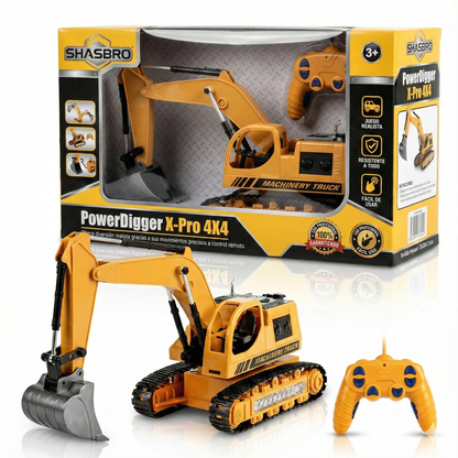 Retroexcavadora RC PowerDigger X-Pro 4X4 🔥